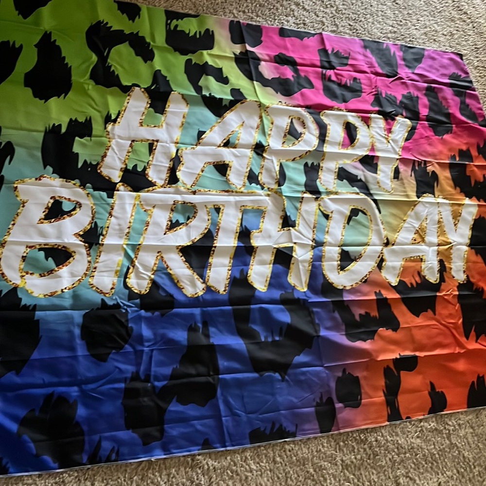 Happy Birthday background sheet